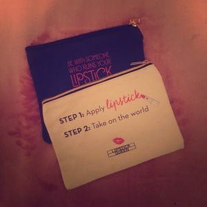 ✨✨2ct Lipstick queen makeup bags✨✨